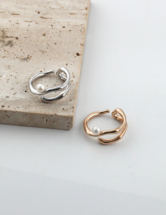 Sterling Silver Split Ring (Adjustable)